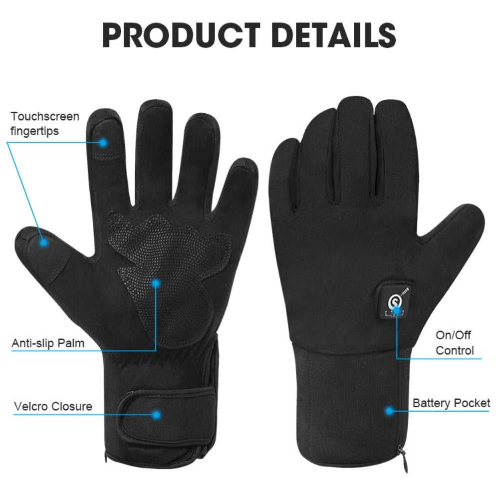 Savior Heat Winter Heated Gloves For Skiing And Outdoors