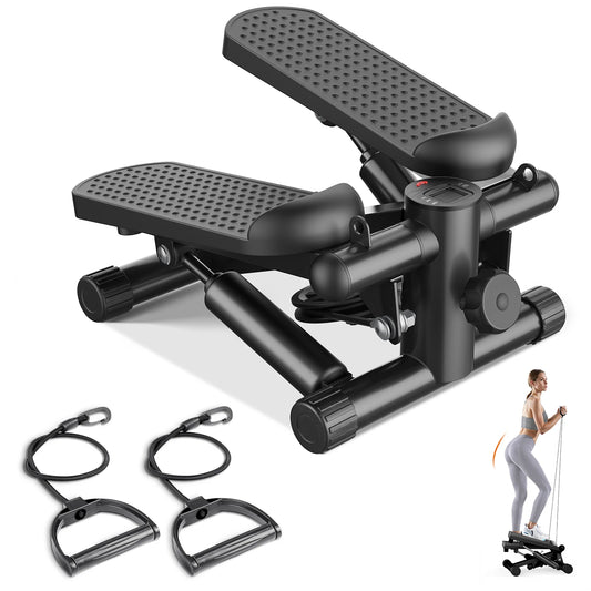 JHK Mini Stepper With Resistance Bands 300 Lbs Weight Capacity