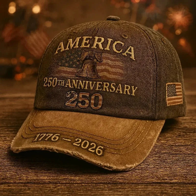 Patriotic USA Baseball Cap Embroidered Hat For History Enthusiasts