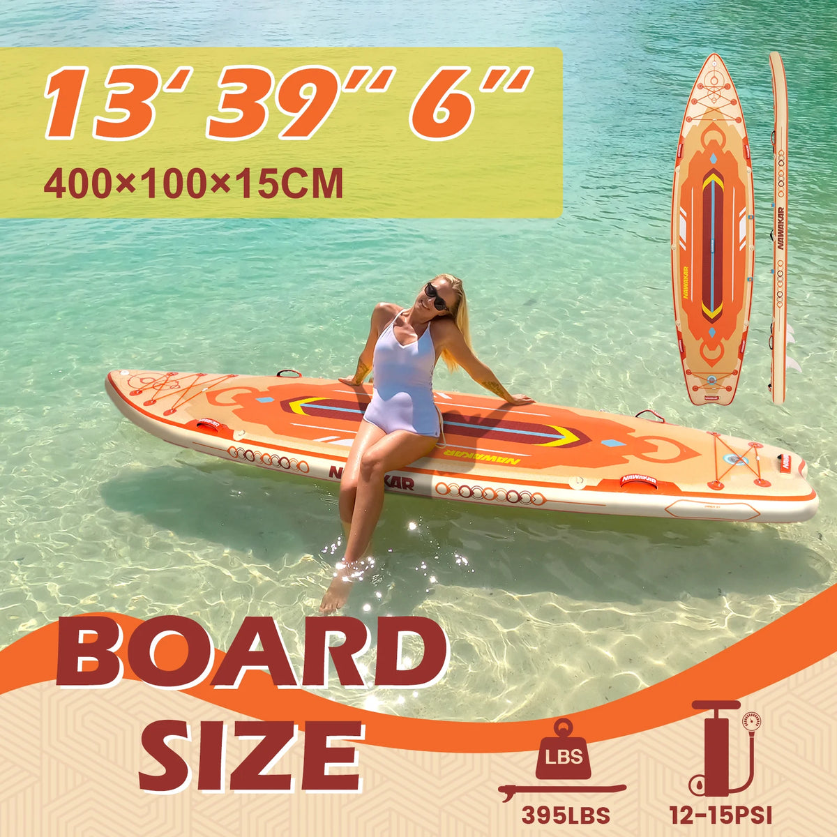 US Stock Professional Stand Up Paddleboard For Water Sports Reinforced
