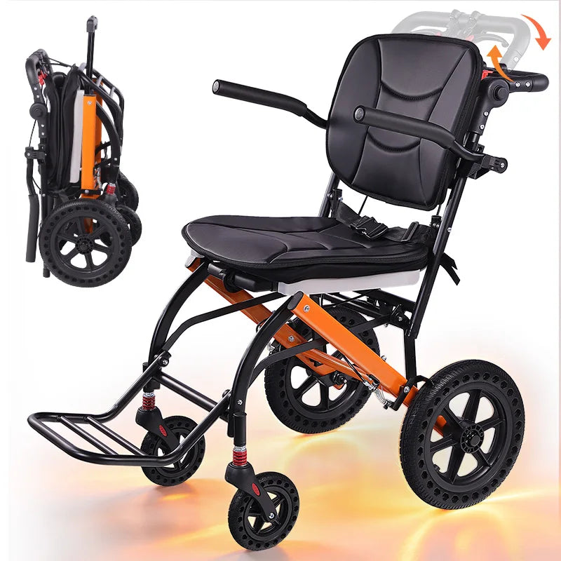 CvitalelPersd Premium Lightweight Transport Wheelchair for Seniors