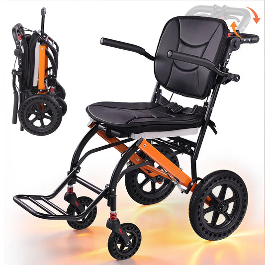 CvitalelPersd Premium Lightweight Transport Wheelchair for Seniors