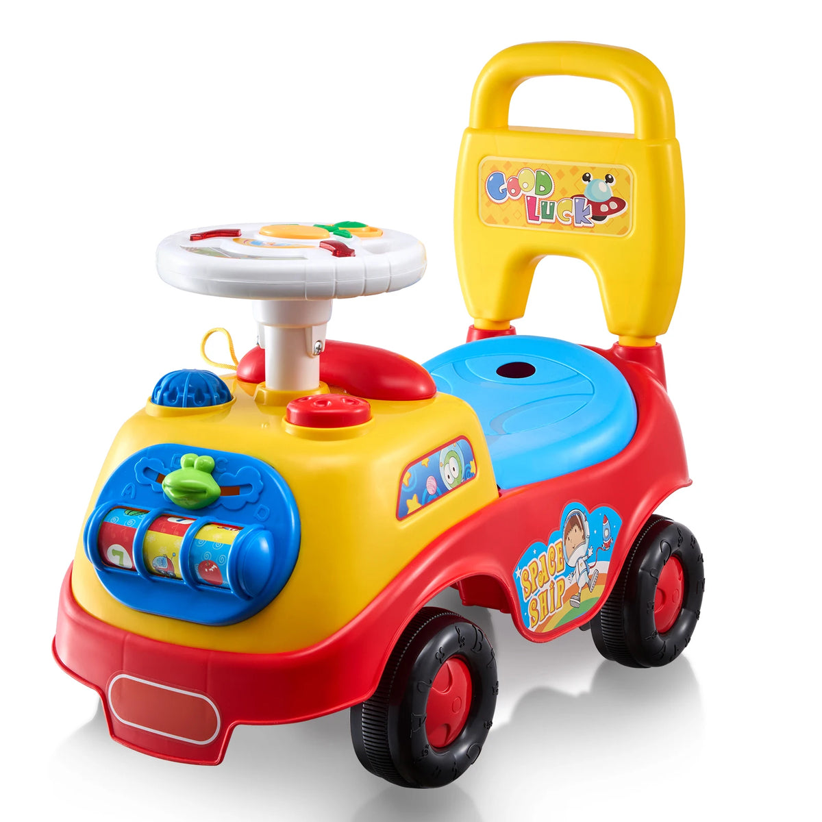 SucceBuy Toddler Ride On Push Car Sit To Stand Toy