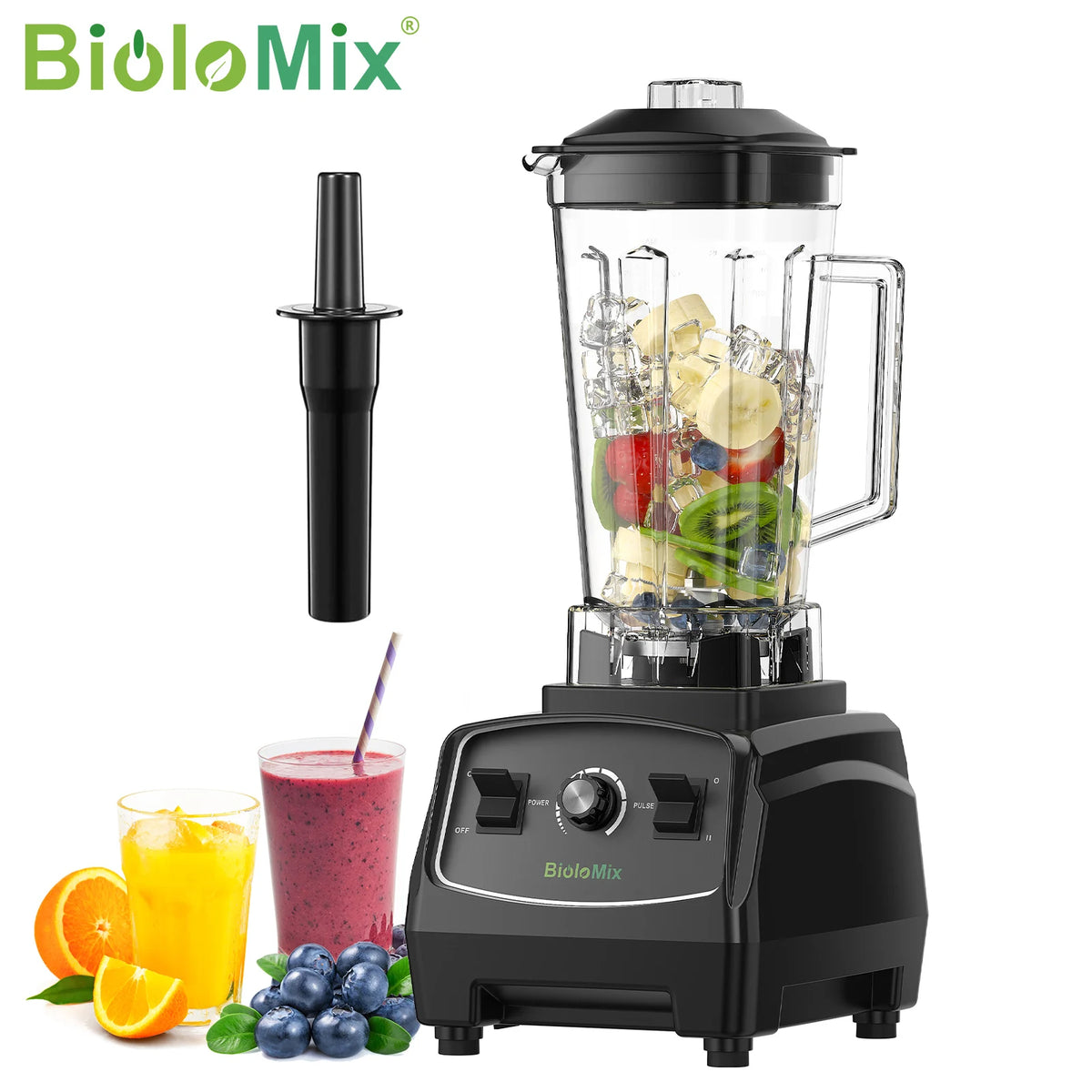 Biolomix 2200W Heavy Duty Grade Blender Mixer Juicer Processor