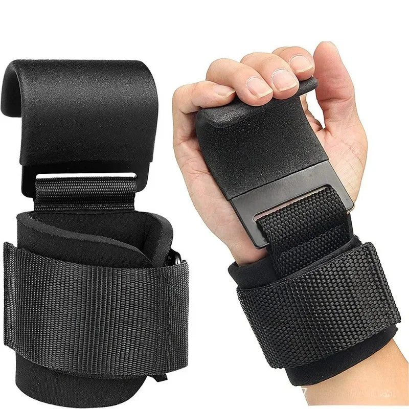 MIHJUSFDH Non Slip Weight Lifting Hooks Half Pair Training