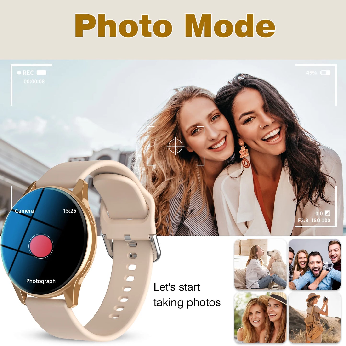 LOMAXFR Round Sports Smartwatch With Wireless Calling And Fitness Tracking
