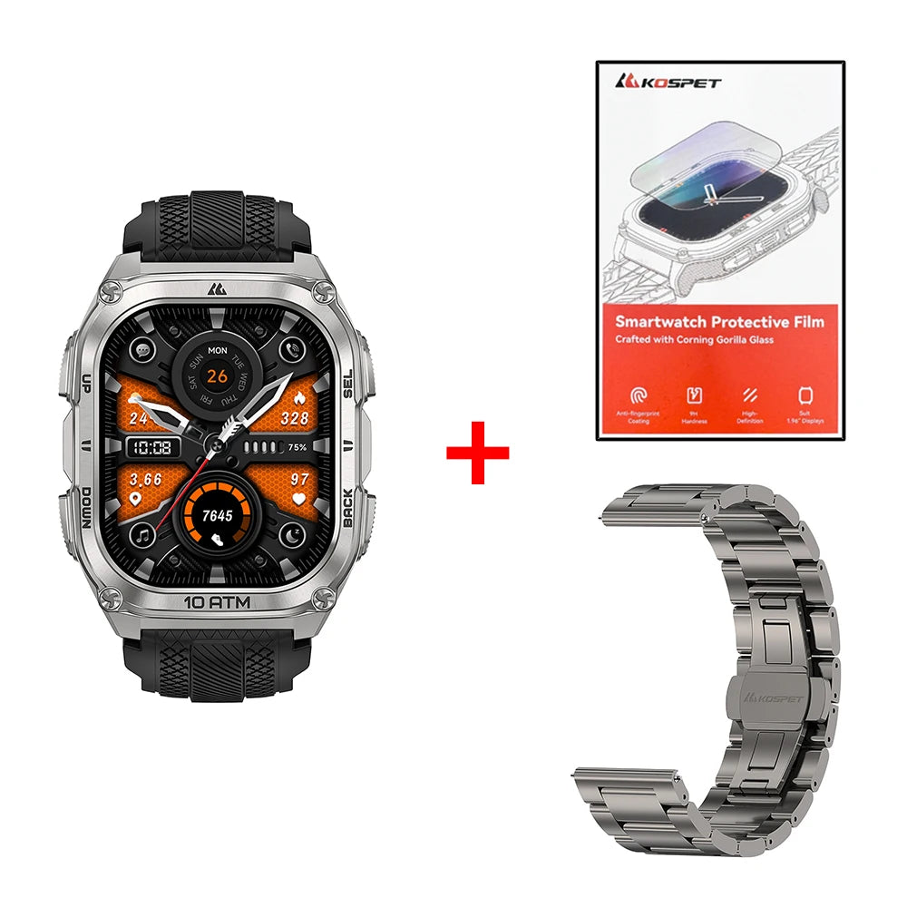 KOSPET Tank M4 Smart Watch GPS Offline Maps Health Monitor
