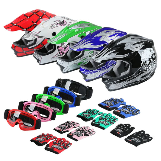 TCMT DOT Full Face Youth Motorcycle Helmet For Kids Offroad